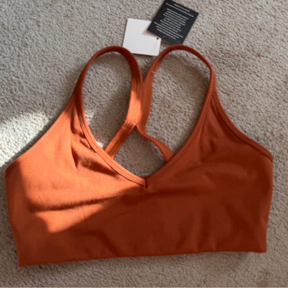 New with Tags - Senita Athletics Women's Rust Sports Bra - Size Medium